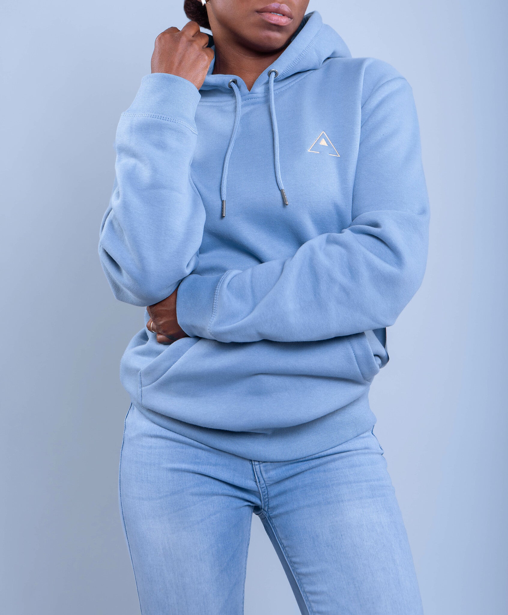 Shop Ultra Soft Organic Cotton Blue Hoodie - Asti Clothing